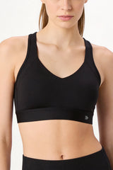 Shift™ Racerback Air Flow Full Coverage V-Neck Support Sports Bra | Women's Medium Support Sports Bra Best For Yoga, HIIT