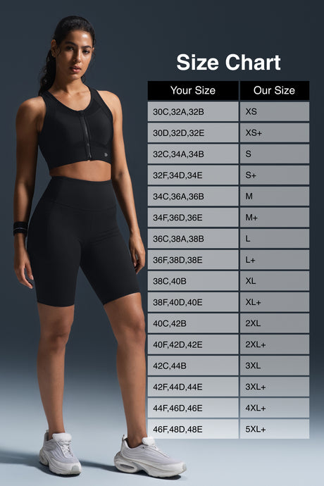Sculpt™ Zip Front Breathable Racerback High Support Running Bra | Women's High Support Sports Bra