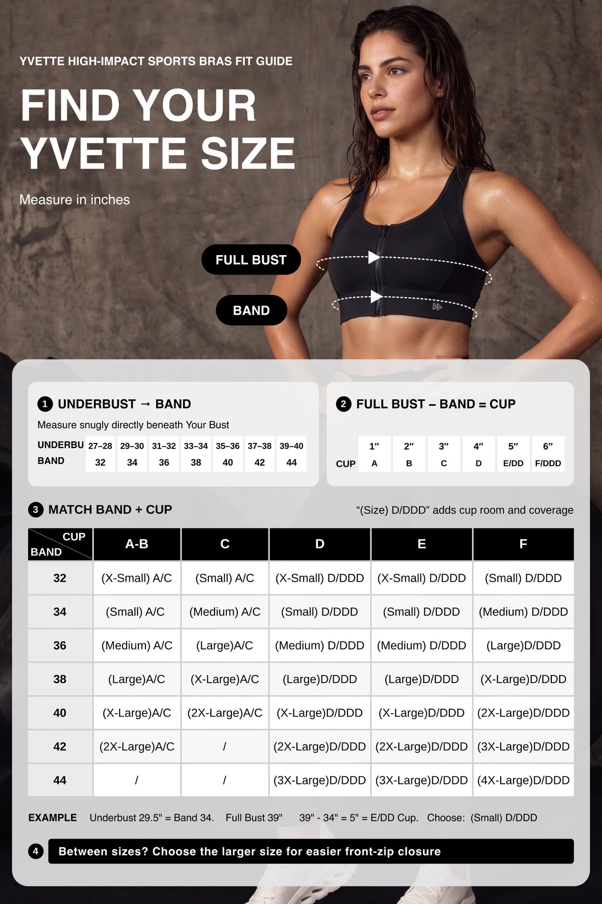 Power™ Zip-Front Mesh Racerback Sports Bra | High Support Best For Running, HIIT & Training