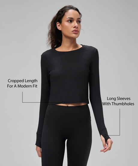 Anywhere™ Lightweight Drawstring Long sleeves Yoga Tee| Women's Sports T-shirt - image 9