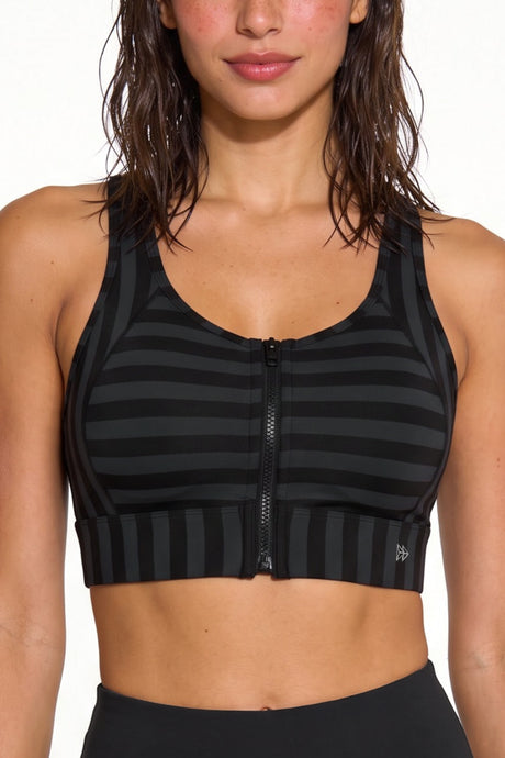 Power™ Zip-Front Mesh Racerback Sports Bra | High Support Best For Running, HIIT & Training - image 99