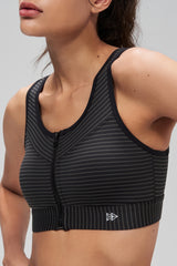Shift™ Zip Front Print Air Flow Back Full Coverage High Support Sports Bra | Women's High Support Sports Bra