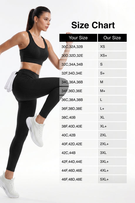 Black Racerback Mesh Full Coverage Running Bra | High-Impact Support Best For Running, HIIT, Yoga & Training