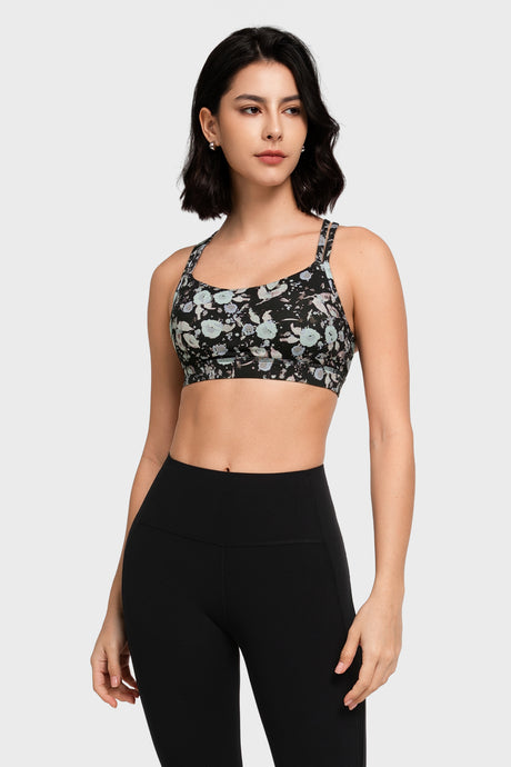 Shift™ Scoop Neckline Double Straps Padded Yoga Bra | Women's Light Support Sports Bra