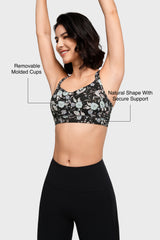 Shift™ Scoop Neckline Double Straps Padded Yoga Bra | Women's Light Support Sports Bra