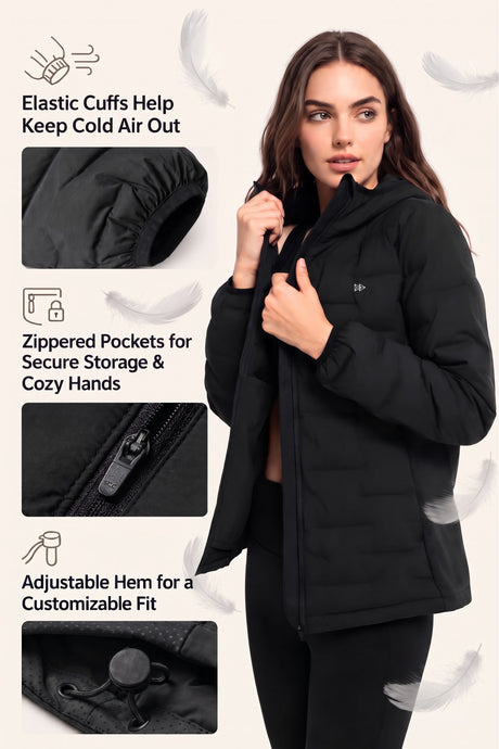 Power™ Yvette Lightweight Hooded Down Jacket | Women's Jackets - image 3