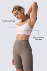 Anywhere™ Double Strap Sheer Mesh Yoga Bra| Women's Light Support Sports Bra