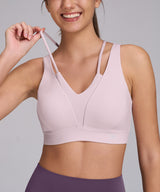 Anywhere Cross-back Soft Fixed Cups Yoga Bra | Women's Light Support Sports Bra Best For Yoga, HIIT