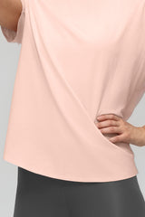 Anywhere™ Back Mesh Solid Color Comfortable T-shirt