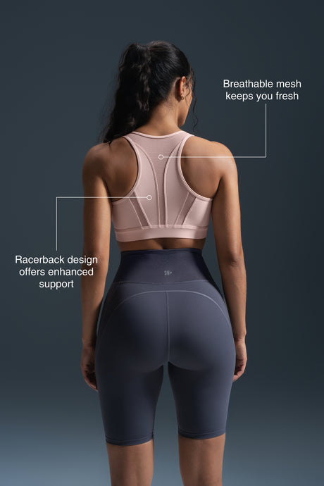 Enfold™ Zip-Front Breathable Racerback High-Support Bra for Larger Busts | Women's High Support Sports Bra
