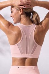 Enfold Zip Mesh Vadderad Löpar-BH | Sport-BH med Högt Stöd för Damer