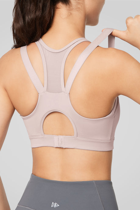 Löpar-bh med Power Zip och mesh framtill | Sport-bh med högt stöd för kvinnor