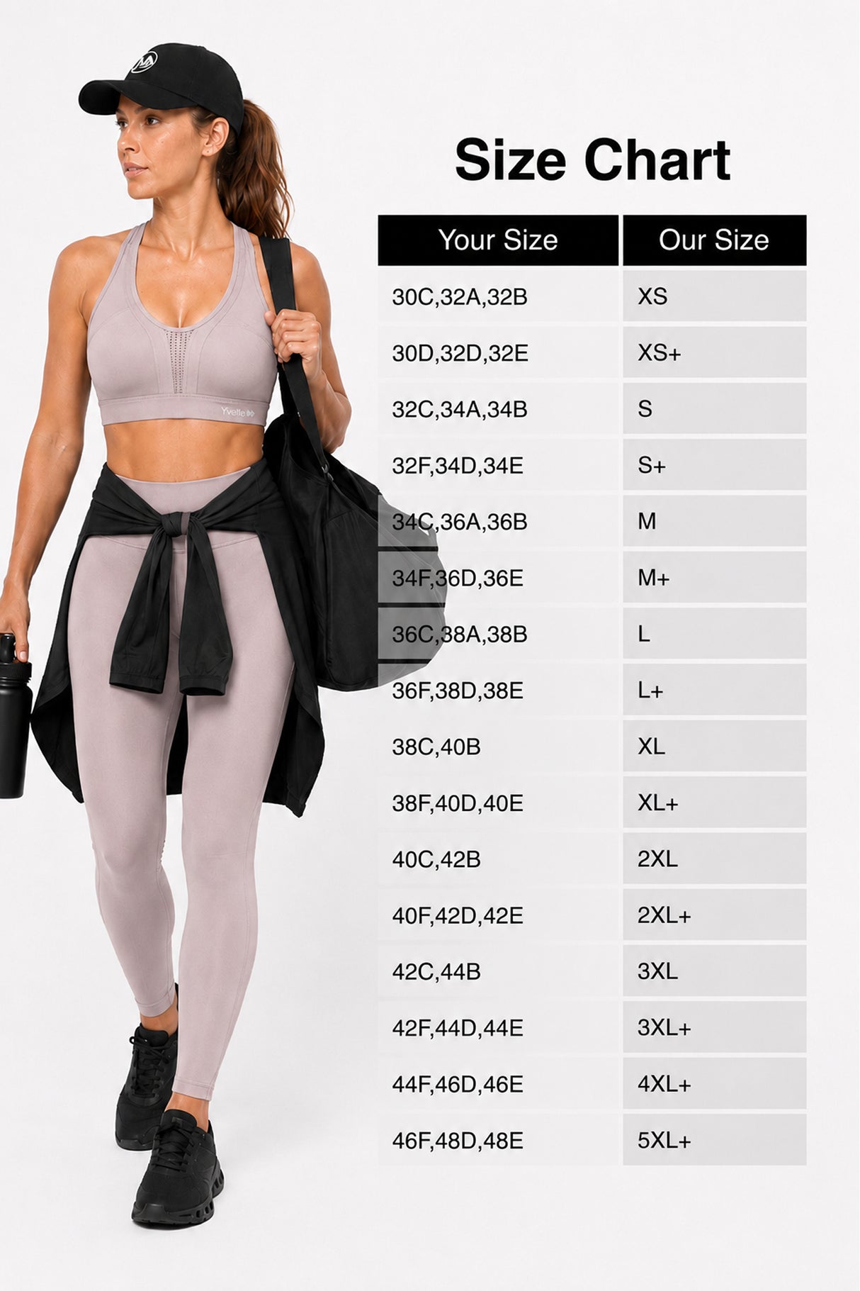 Power Cross Back gepolsterter Lauf-BH | Sport-BH mit starkem Halt für Damen