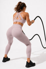 Power Cross Back gepolsterter Lauf-BH | Sport-BH mit starkem Halt für Damen