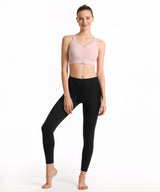 Power™ Front Zip Full Coverage Racerback Mesh Running Bra | Women's High Support Sports Bra