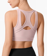 Power™ Front Zip Full Coverage Racerback Mesh Running Bra | Women's High Support Sports Bra