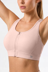 Power Breathable Racerback Stable High Support Sports Bra | High-Impact Support Best For Running, HIIT & Training