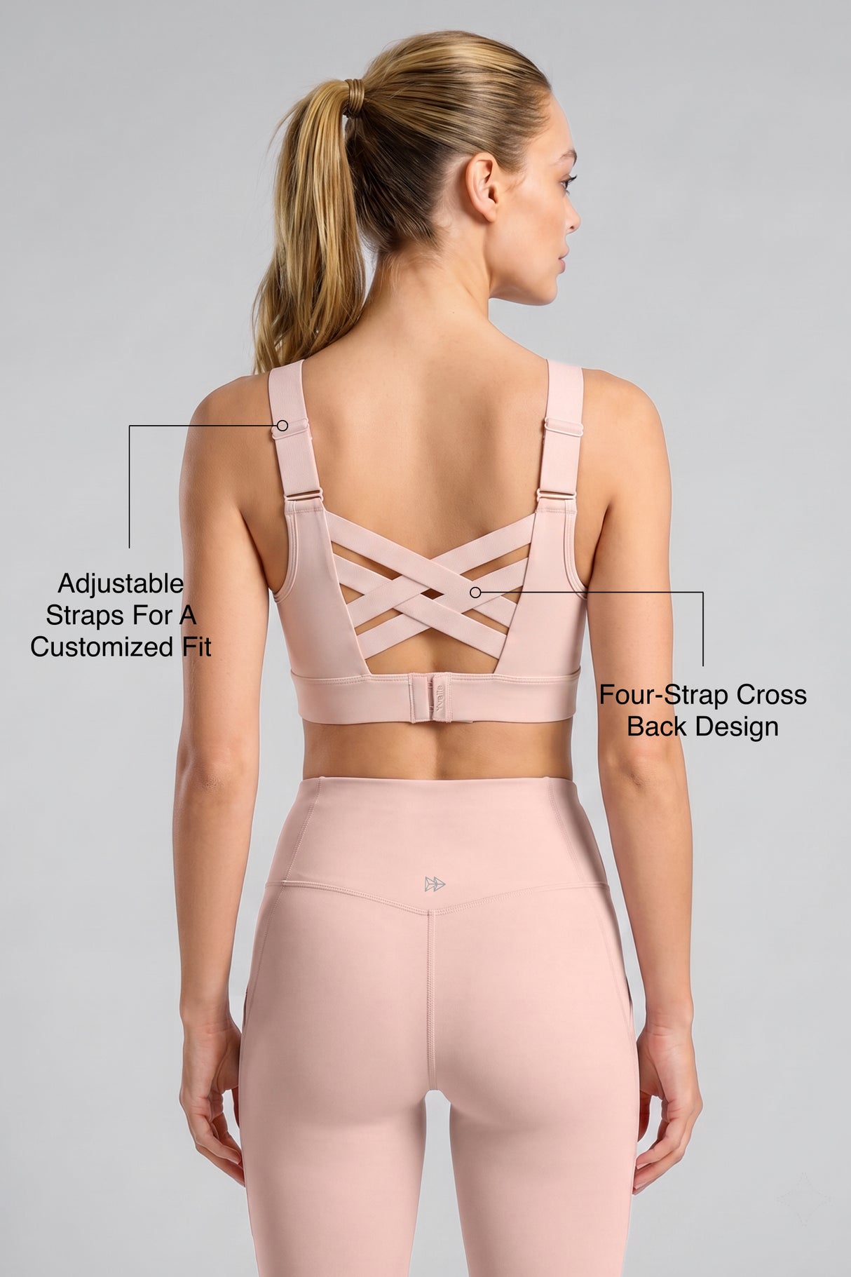 Echo™ Adjustable Straps Breathable Mesh With Sewn-In Pads High Support Sports Bra | Adjustable, bounce-control support for running, HIIT & training