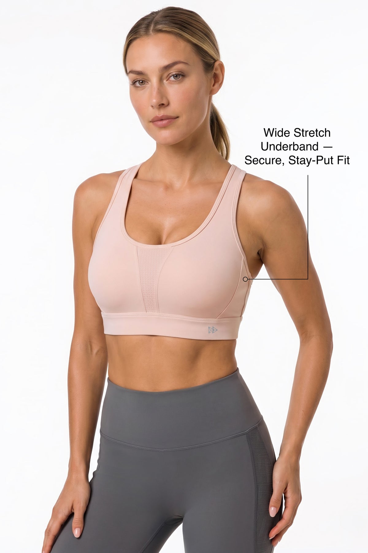 Power™ Flattering High-Support Mesh Sports Bra | High-Impact Bounce Control Without Flattening for Running, HIIT & Training