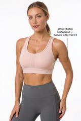 Power™ Flattering High-Support Mesh Sports Bra | High-Impact Bounce Control Without Flattening for Running, HIIT & Training