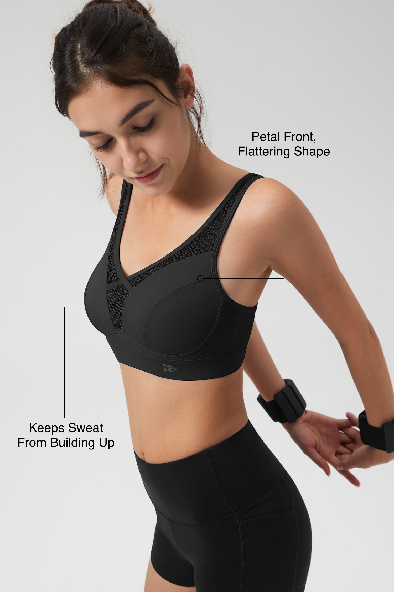 Shift Petal Style Sports Bra for Maximum Comfort - Yvette