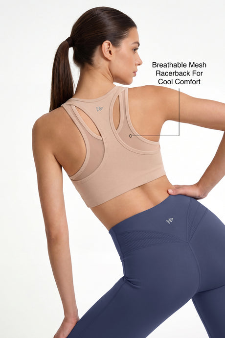 Echo™ Zip Front Air Flow Mesh Full Coverage High Support Sports Bra | Women's High Support Sports Bra