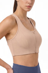 Echo™ Zip Front Air Flow Mesh Full Coverage High Support Sports Bra | Women's High Support Sports Bra