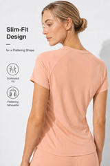 T-shirt slim fit ultraleggera e fresca al tatto | T-shirt a maniche corte da donna