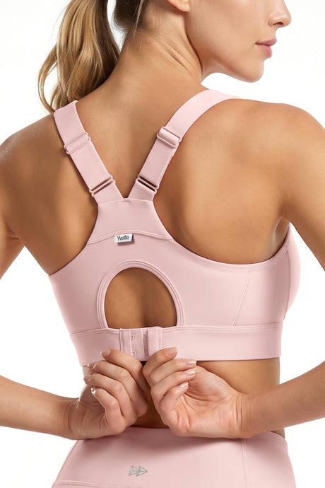 Power™ Adjustable Crisscross Straps With Mesh Sports Bra | High Support  for Running, HIIT & Training