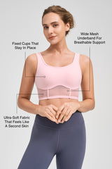 Anywhere™ Breathable Light-Support Yoga Bra with Sewn-In Pads | Women's Light Support Sports Bra