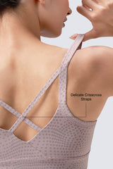 Anywhere™ V-neck Cross Thin Strap Yoga Bra| Women's Light Support Sports Bra