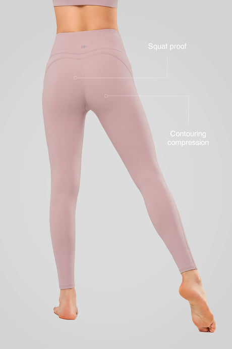 Leggings de yoga Shift suaves y absorbentes de humedad de 62,5 a 67,5 cm | Leggings de soporte ligero para mujer