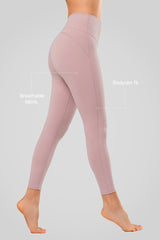 Leggings de yoga Shift suaves y absorbentes de humedad de 62,5 a 67,5 cm | Leggings de soporte ligero para mujer
