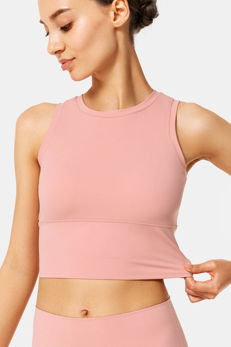 Anywhere High Neck Padded Gym Bra | Women's Light Support Sports Bra