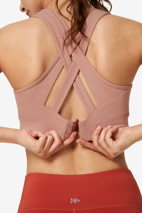 Reggiseno da corsa imbottito Power Cross Back | Reggiseno sportivo ad alto sostegno da donna