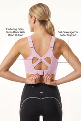 Power™ Heart-Shaped Crisscross High-Support Sports Bra | Women's High Support Sports Bra