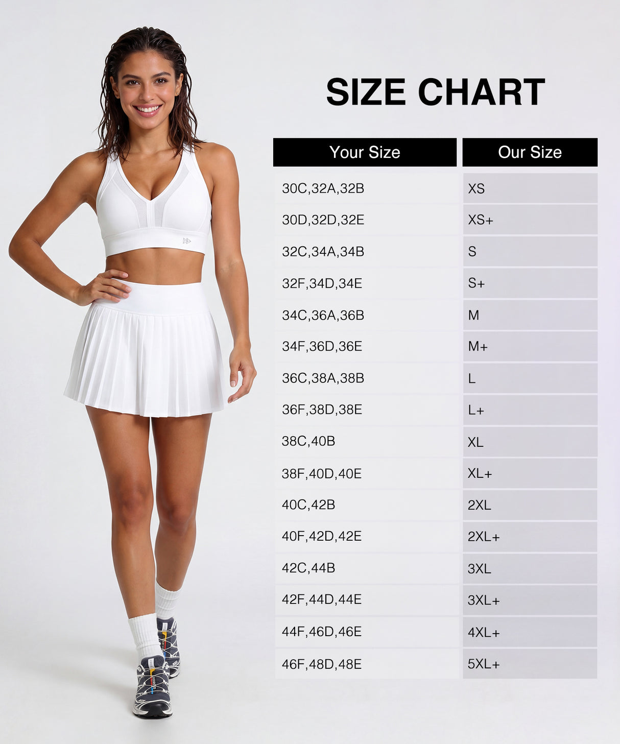 Power V-Neck Adjustable Cross Back Padded Running Bra | Women's High Support Sports Bra