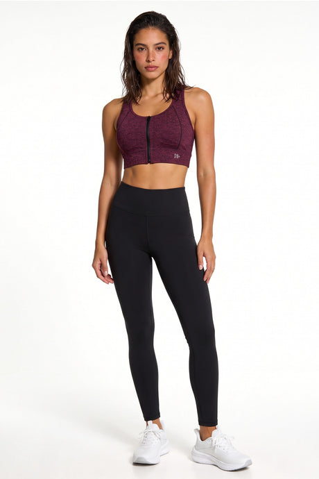 Power™ Zip-Front Mesh Racerback Sports Bra | High Support Best For Running, HIIT & Training - image 87