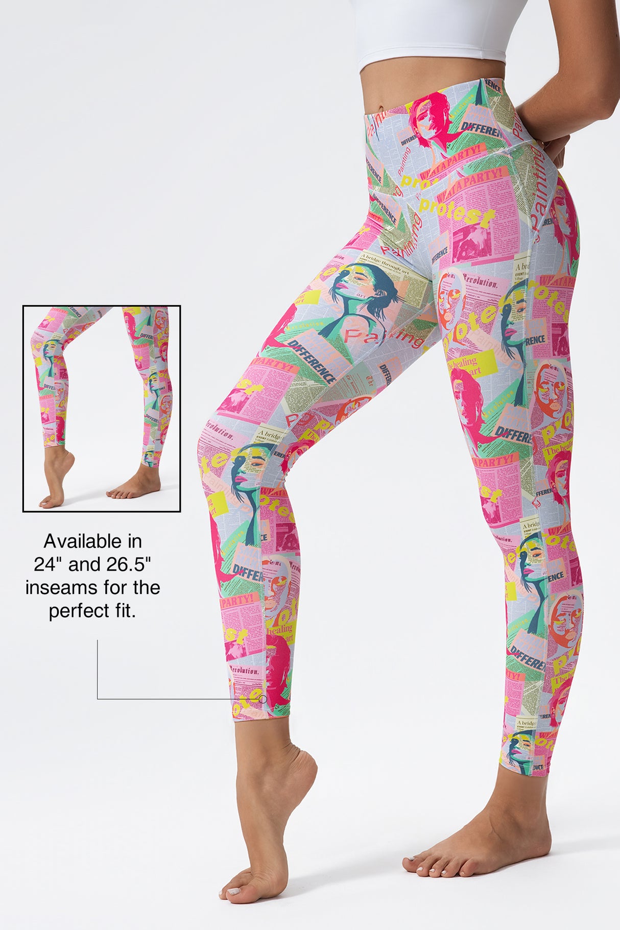 Leggings de yoga Shift suaves y absorbentes de humedad de 62,5 a 67,5 cm | Leggings de soporte ligero para mujer