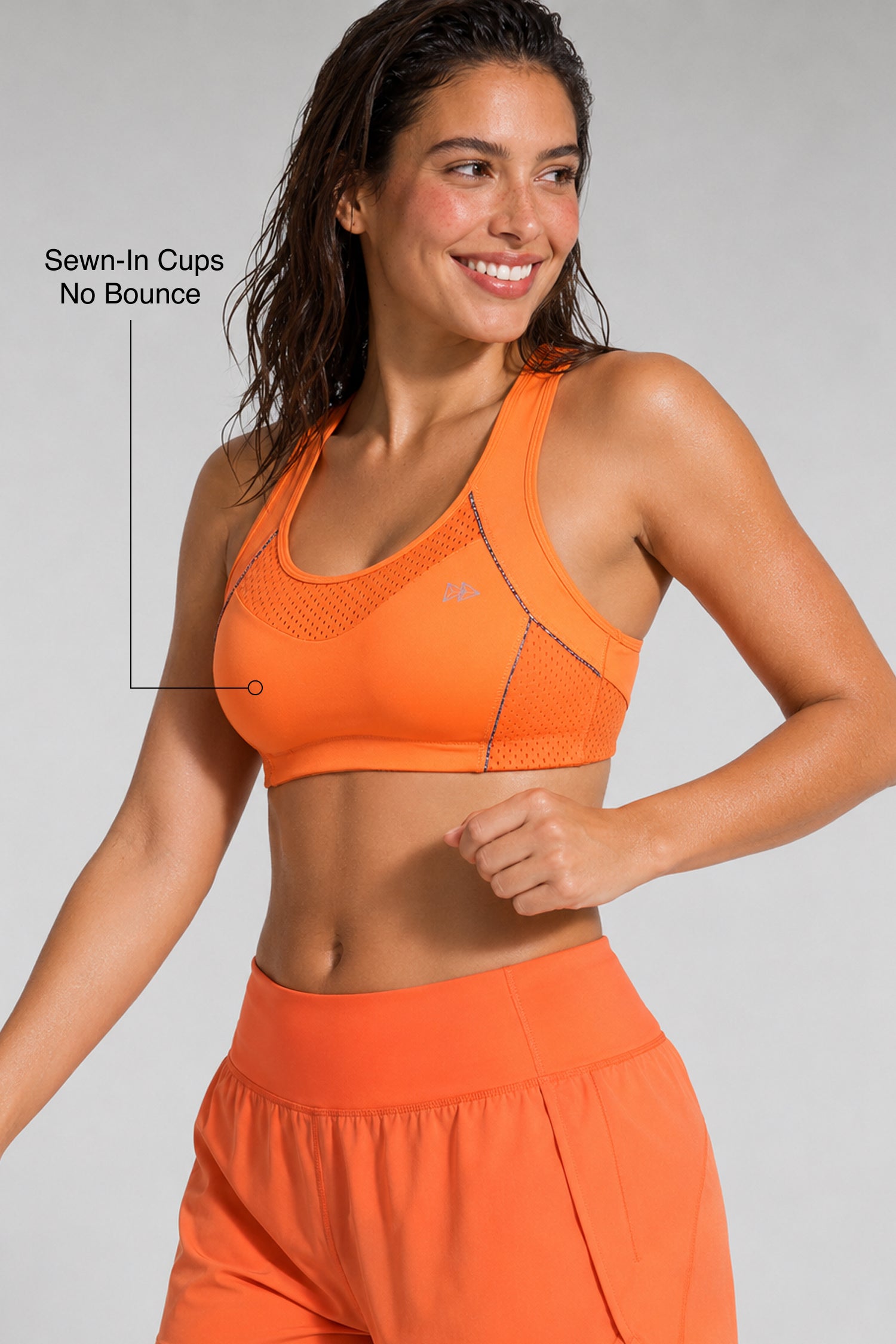 Sculpt™ Racerback High Impact Sports Bra With Breathable Mesh