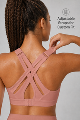 Power™ Adjustable Crisscross Padded Running Bra | Women's High Support Sports Bra