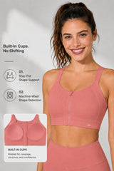 Power™  Soft Adjustable High-Support Mesh Running Bra | Women's High Support Sports Bra