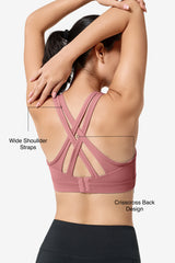Power™ Cross Back Padded Running Bra | Women's High Support Sports Bra