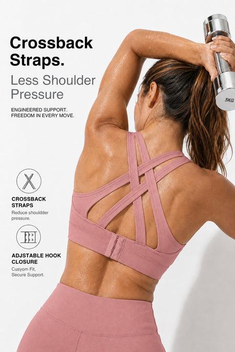 Power™ Cross-Back Breathable High Impact Running Bra | Women's High Support Sports Bra