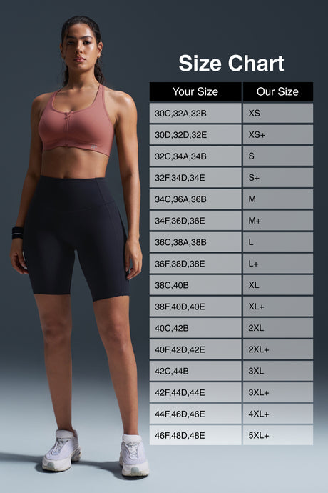 Enfold™ Zip Front Breathable Racerback High Impact Running Bra | Women's High Support Sports Bra