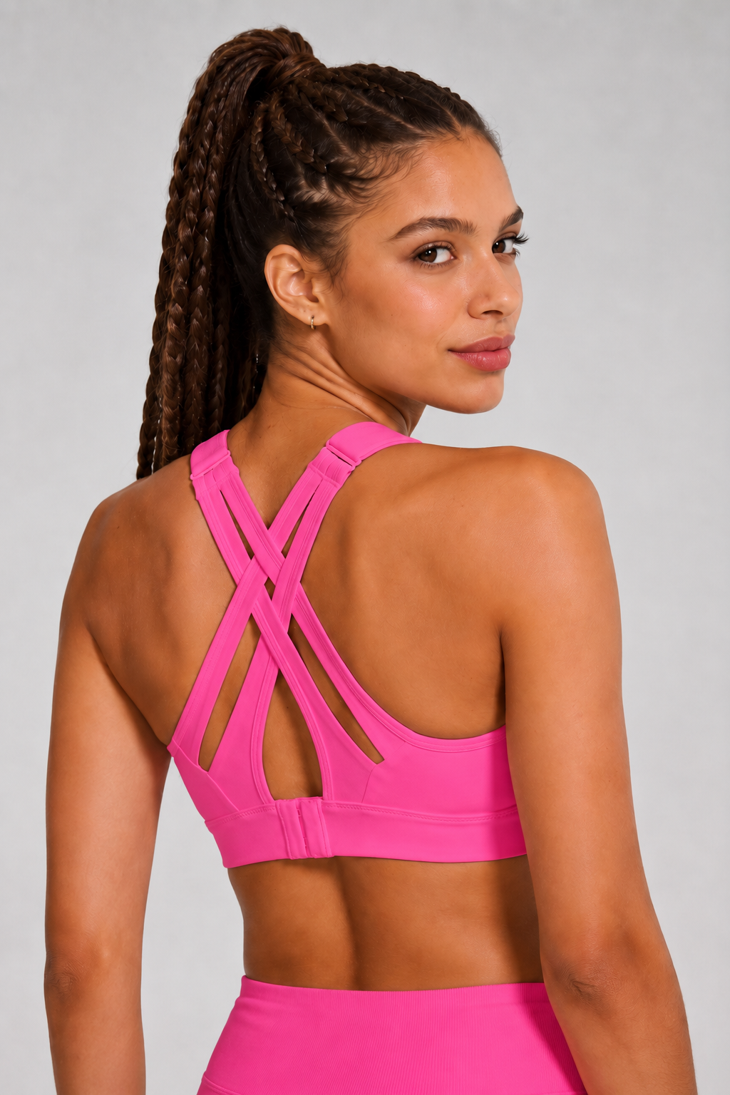 Power™ Adjustable Crisscross Padded Running Bra | Women's High Support Sports Bra