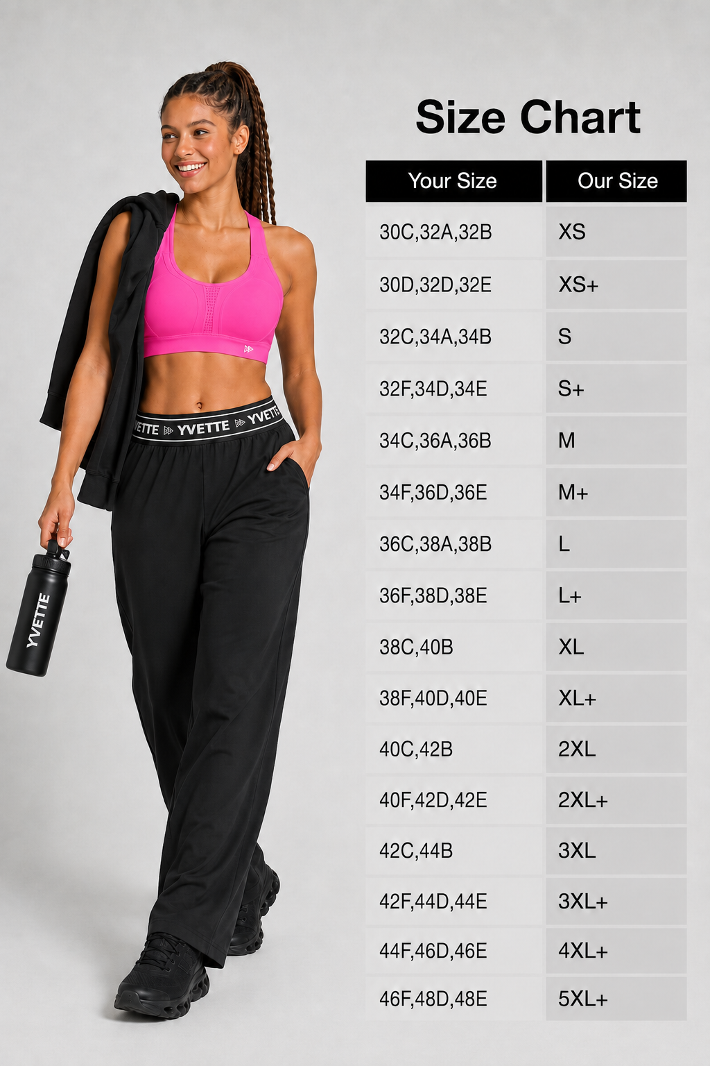 Power™ Adjustable Crisscross Padded Running Bra | Women's High Support Sports Bra