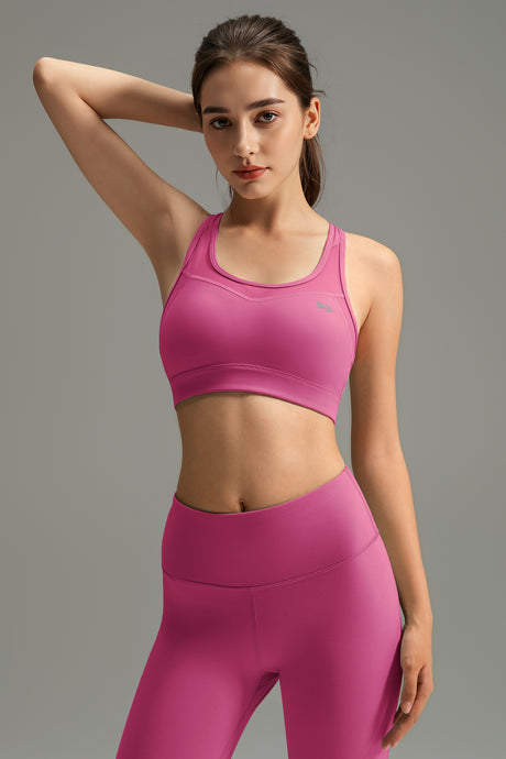 Reggiseno da corsa imbottito in rete con schienale incrociato Shift | Reggiseno sportivo ad alto sostegno da donna