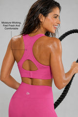 Sculpt™ Racerback High Impact Sports Bra With Breathable Mesh | Women's High Support Sports Bra