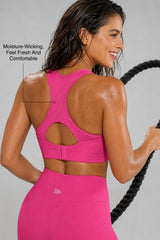 Sculpt™ Racerback High Impact Sports Bra With Breathable Mesh | Women's High Support Sports Bra